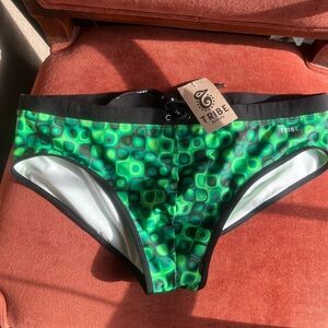 Men's Green Swim Briefs